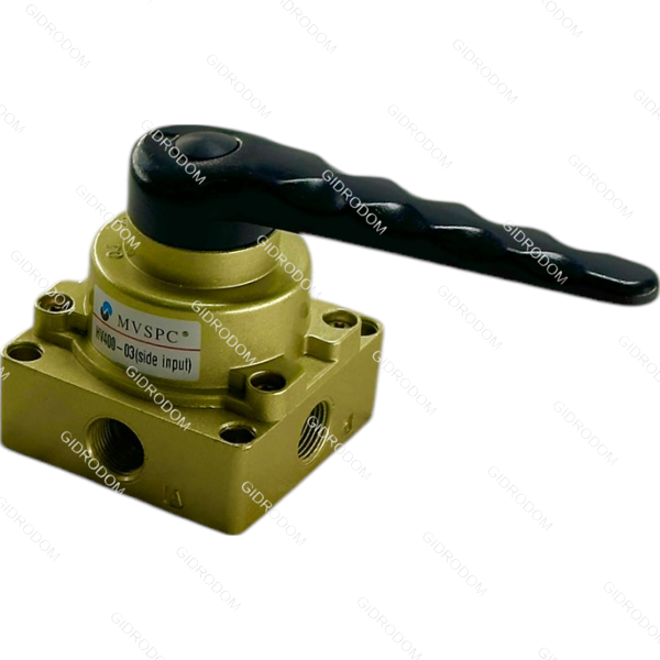 Пневмораспределитель крановый HV400-03 (side exit)