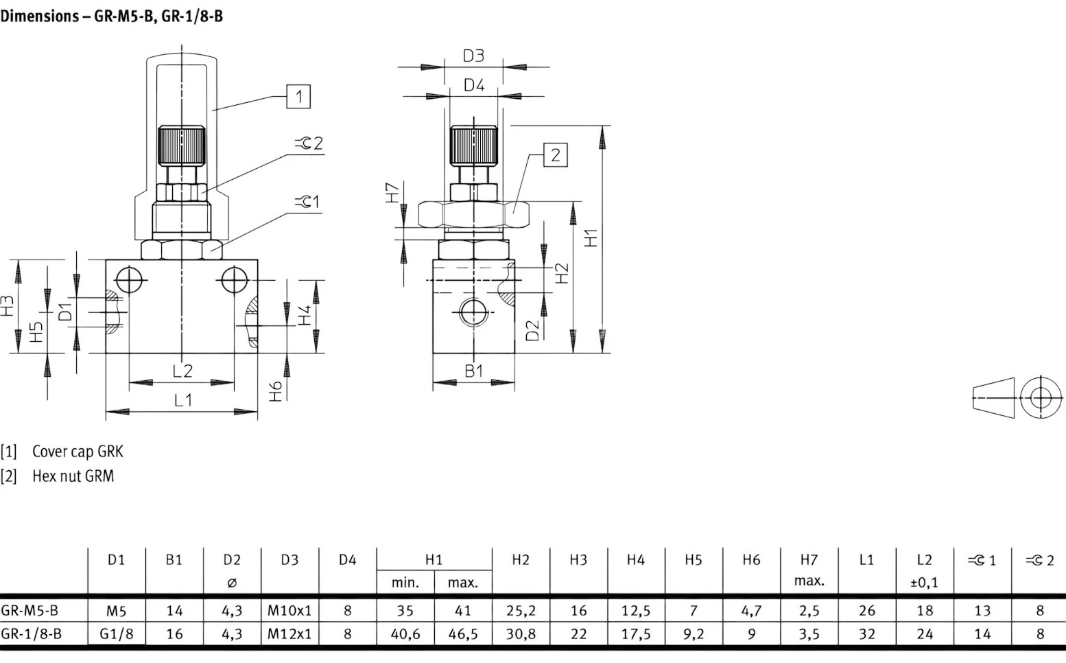 Title 1, Пневмодроссель с обратным клапаном GR M5