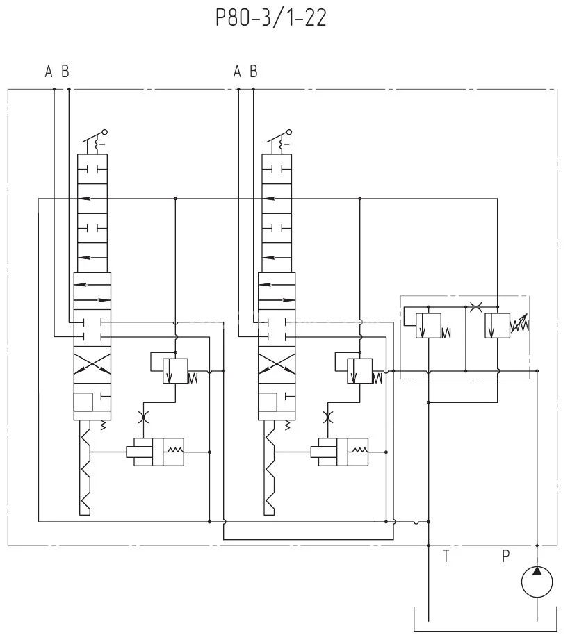 Title 1, Гидрораспределитель Р80-3/1-22 (МР80-4/1-22)