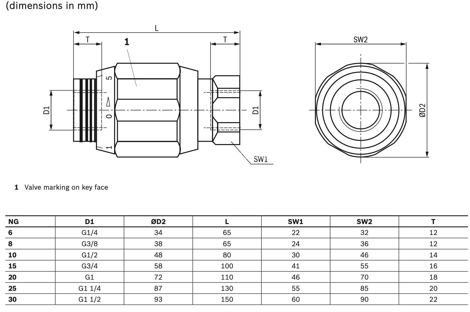 Title 1, Гидродроссель с обратным клапаном MK 10G 1.3