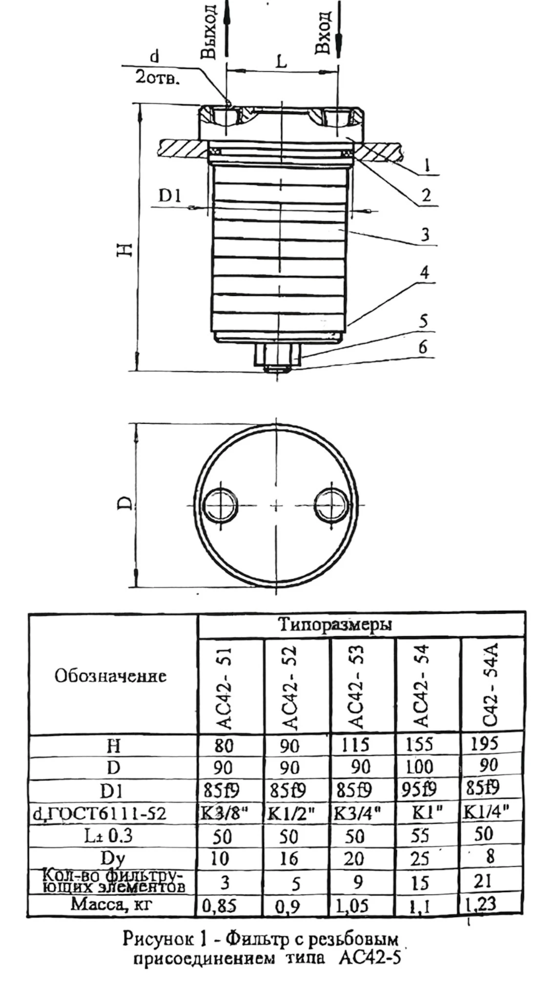 Title 1, Фильтр напорный сетчатый 0,08 АС 42-54