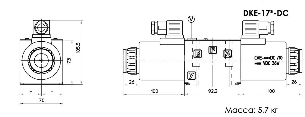 Title 2, Гидрораспределитель DKE-1718-X-24DK