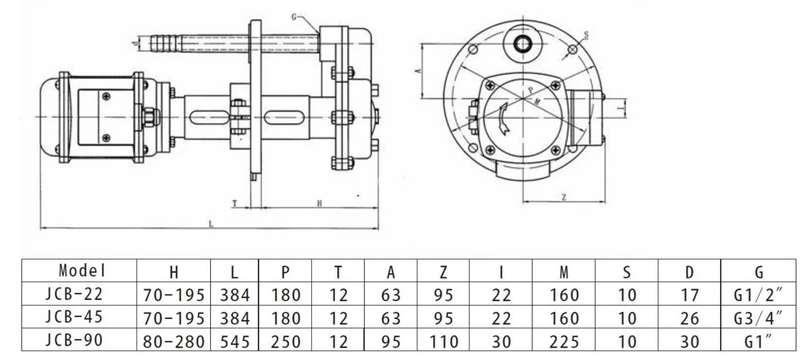 Title 1, насос для подачи СОЖ (помпа) JCB-45