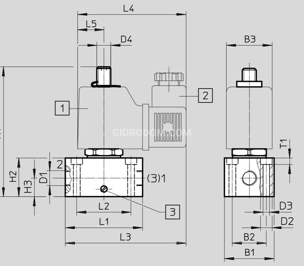 Title 2, Пневмораспределитель MCH-3-1/4