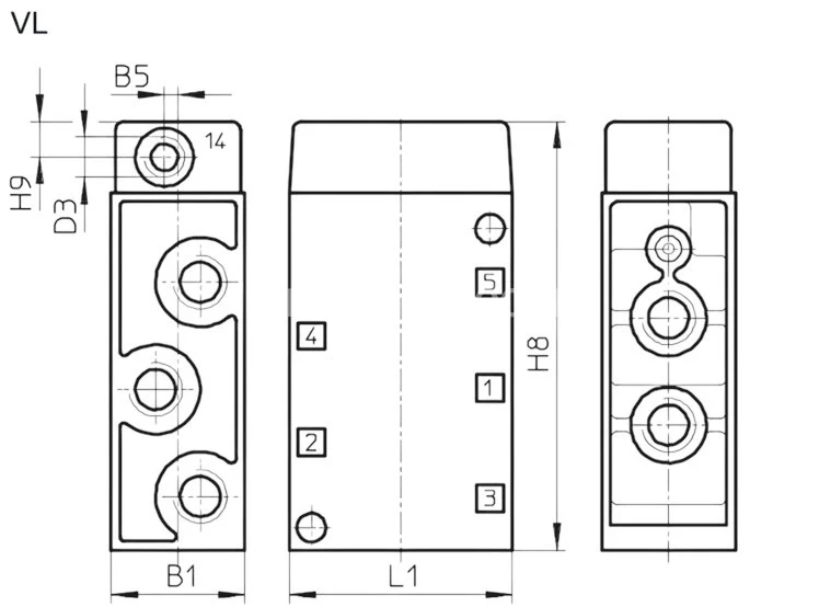Title 2, Пневмораспределитель VL-3-1/8