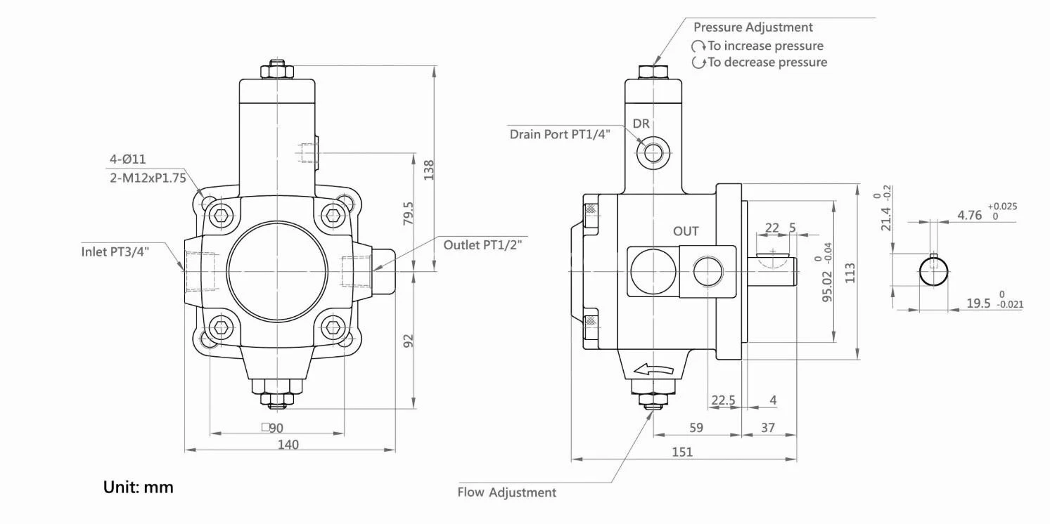 Title 1, Насос пластинчатый регулируемый VCM-SF-40D-10