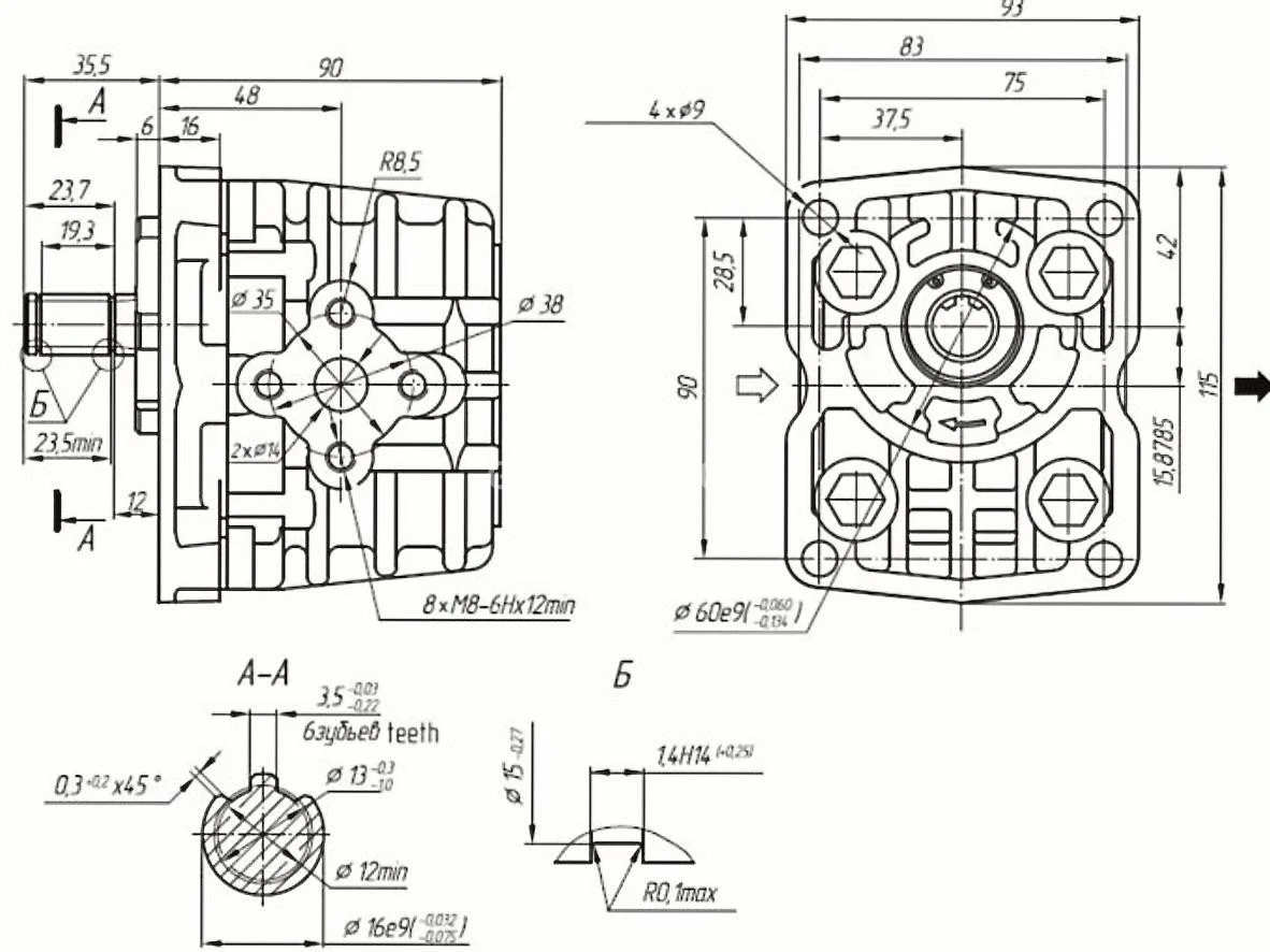 Title 1, насос шестеренный НШ 10У-3Л