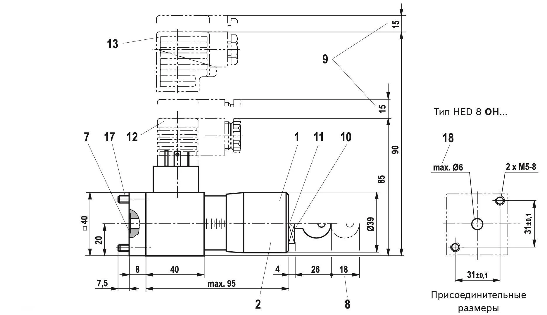 Title 1, Реле давления HED8 OH 15/100 L220