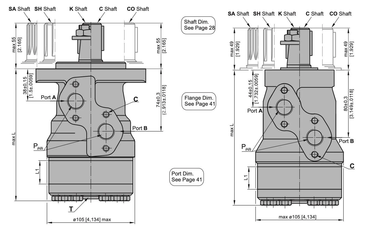 Title 1, гидромотор героторный MR 315 C/4