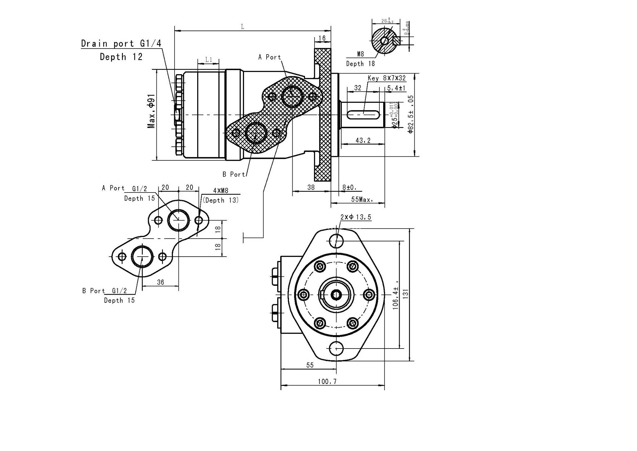 Title 1, гидромотор героторный OMP 160