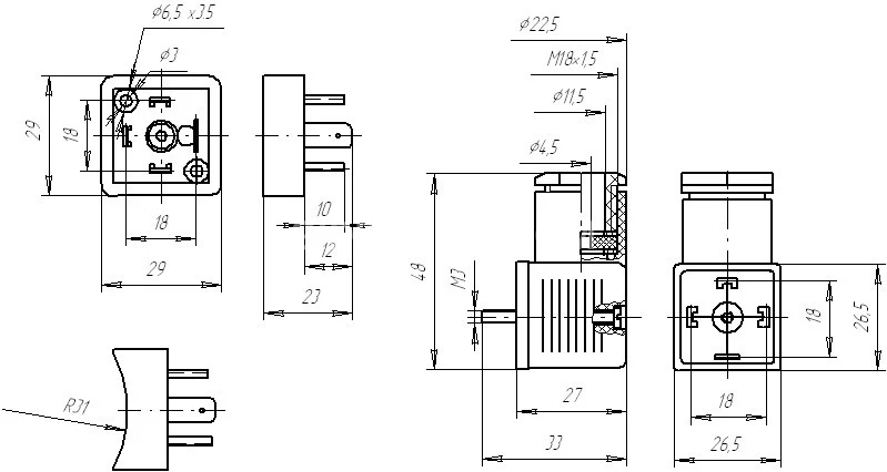 Title 1, Электромагнит ЭМ-25 (к гидрораспределителю Ду 1...